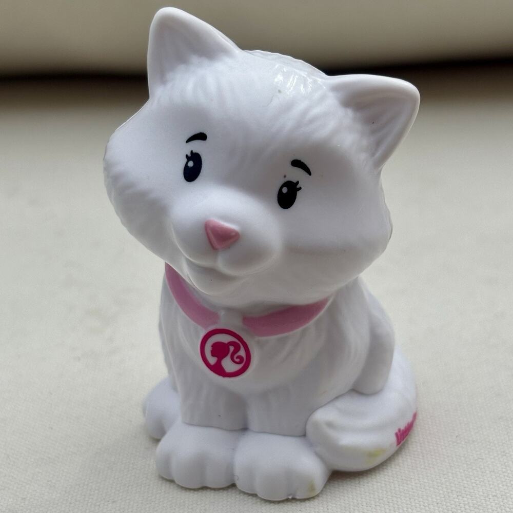 Fisher Price Little People Barbie White Kitten Cat Pet Vet Spa Replacement Toy